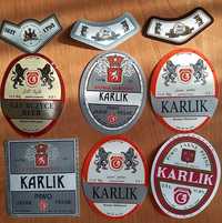 Sprzedam 6 etykiet Piwa Karlik z Browaru Głubczyce