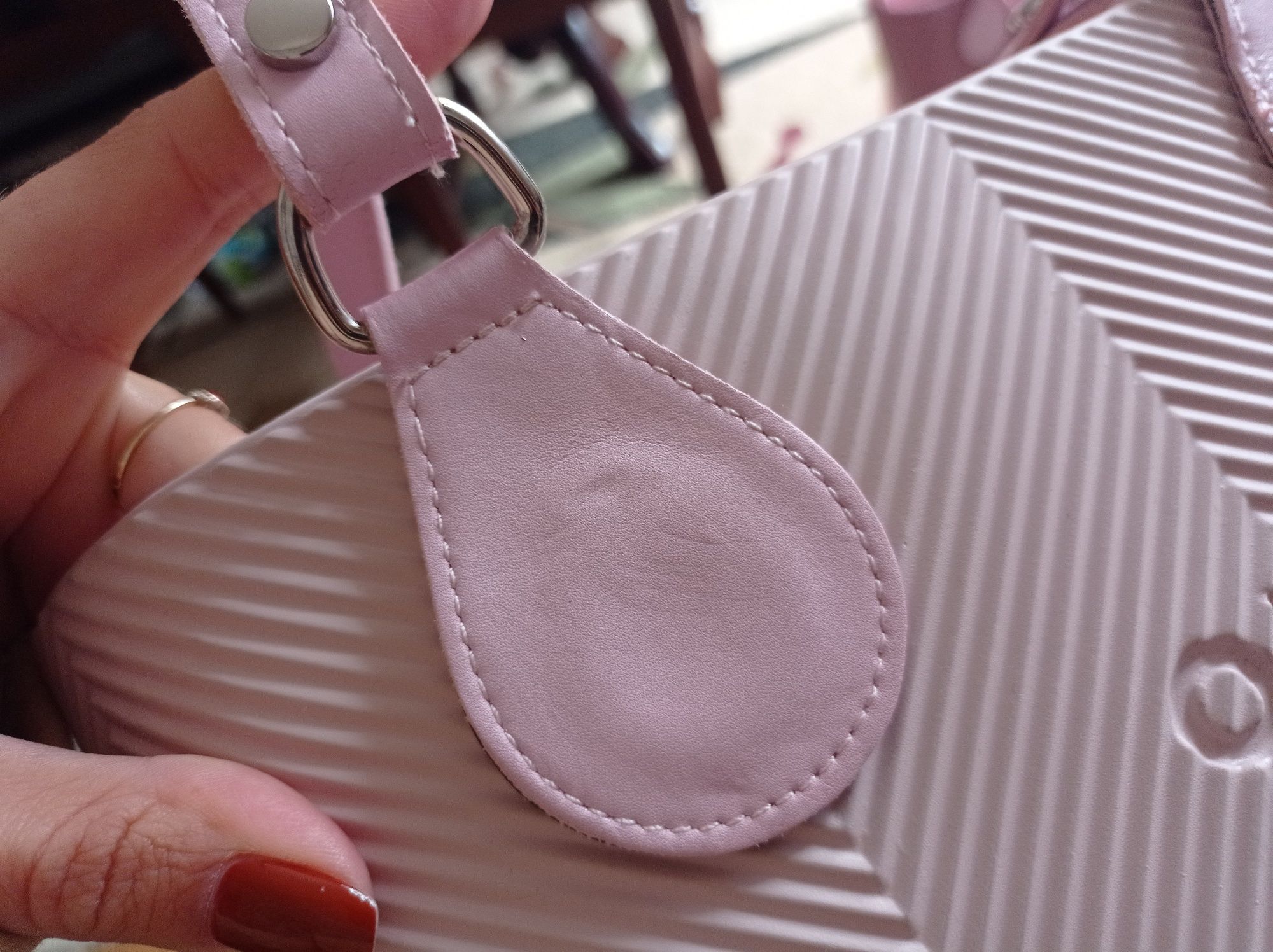 Obag mini jodełka rosa smoke