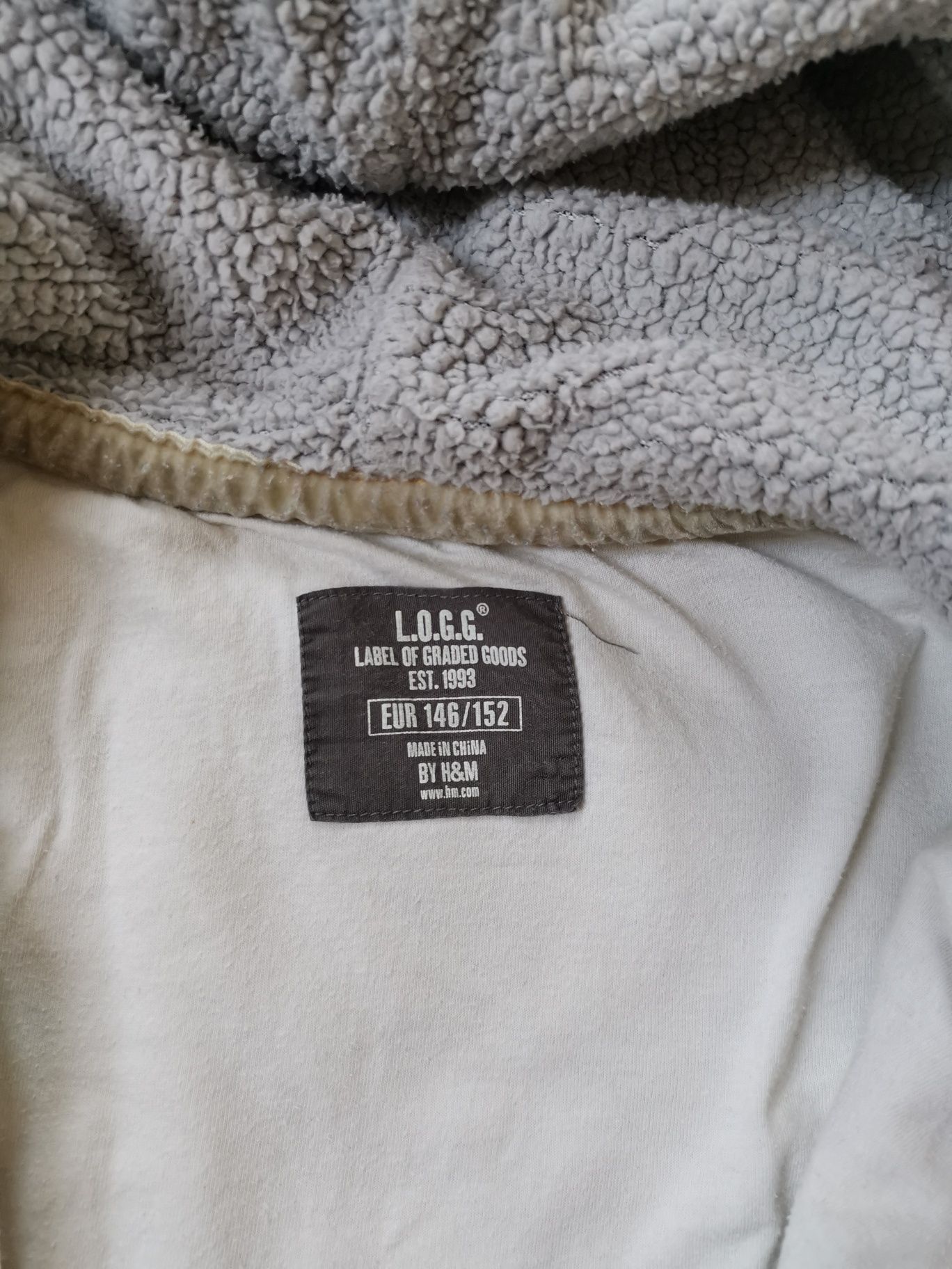 Bluza sportowa w kratkę z kapturem H&M 146 152