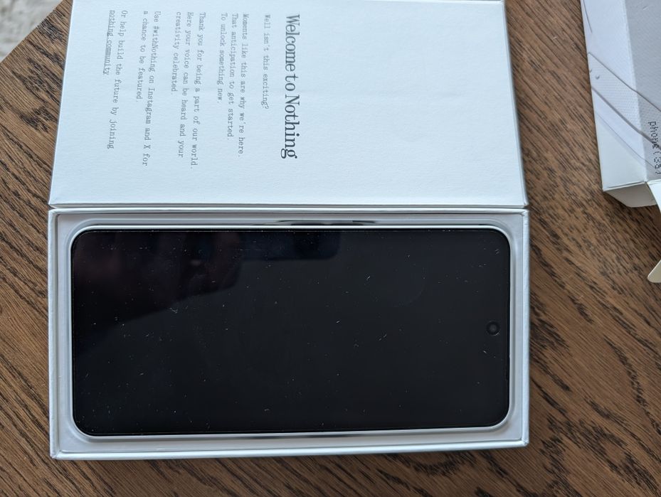 Smartphone NOTHING Phone 3a 5G 8/128GB Branco - novo