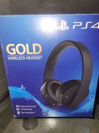 Sony wireless gold headphones ps4/ps5