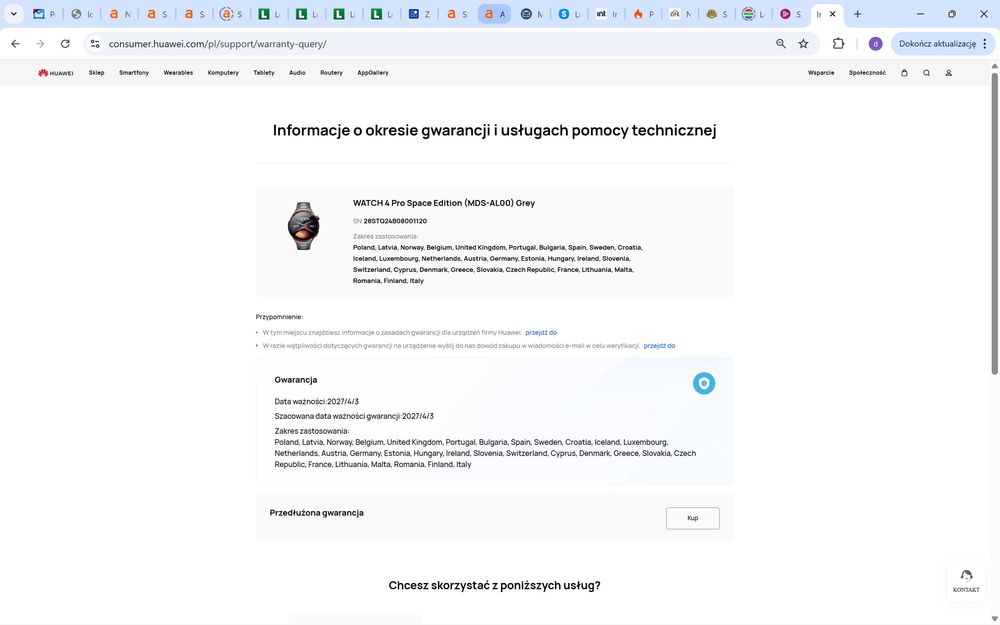 HUAWEI WATCH 4 PRO SpaceEdition NOWY NIEUZYWANY tytanowy gwar.prod.24!