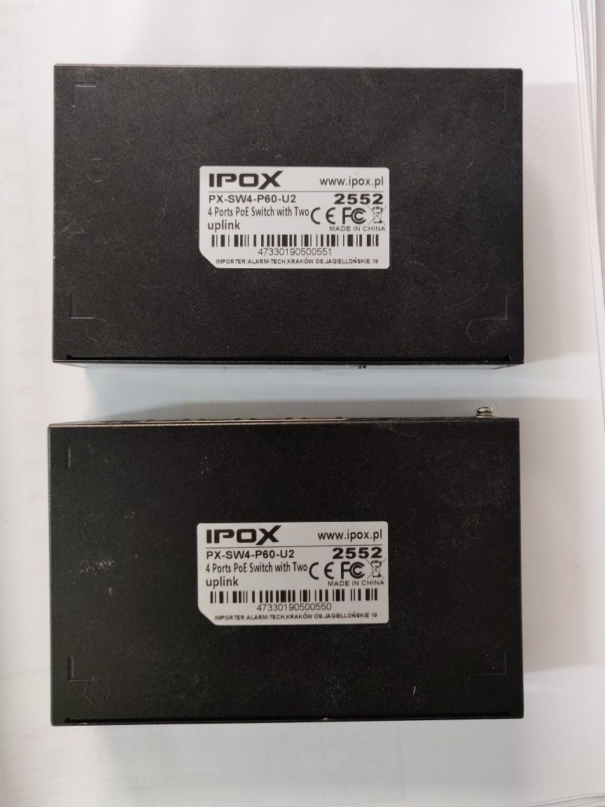 Switch IPOX 4 portowy PX-SW4-P60-U2
