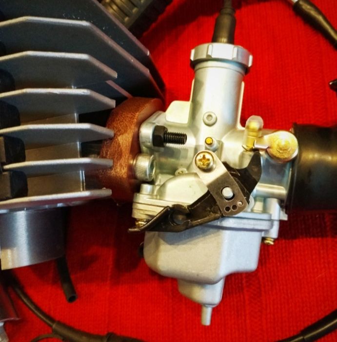 Комплект"Мінськ" карбюратор PZ30 трос газа перехідник ручка перемикачі