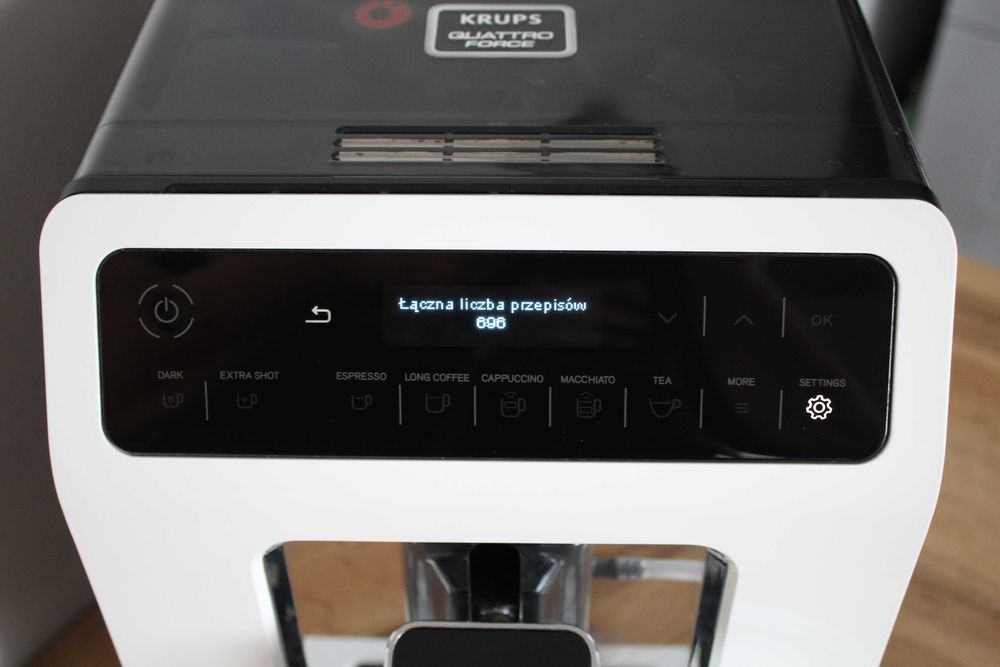 1350 KAW ! OKAZJA !BIAŁY ekspres KRUPS EVIDENCE menu pl od serwisu gwa