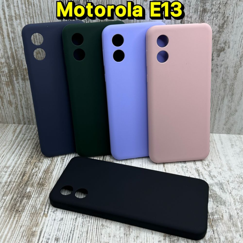 Не пачкаются‼️ Чехол Silicone Case на Motorola E13. Микрофибра