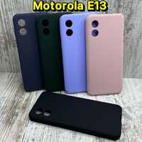 Не пачкаются‼️ Чехол Silicone Case на Motorola E13. Микрофибра