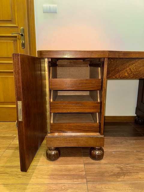 Biurko drewniane, okres międzywojenny