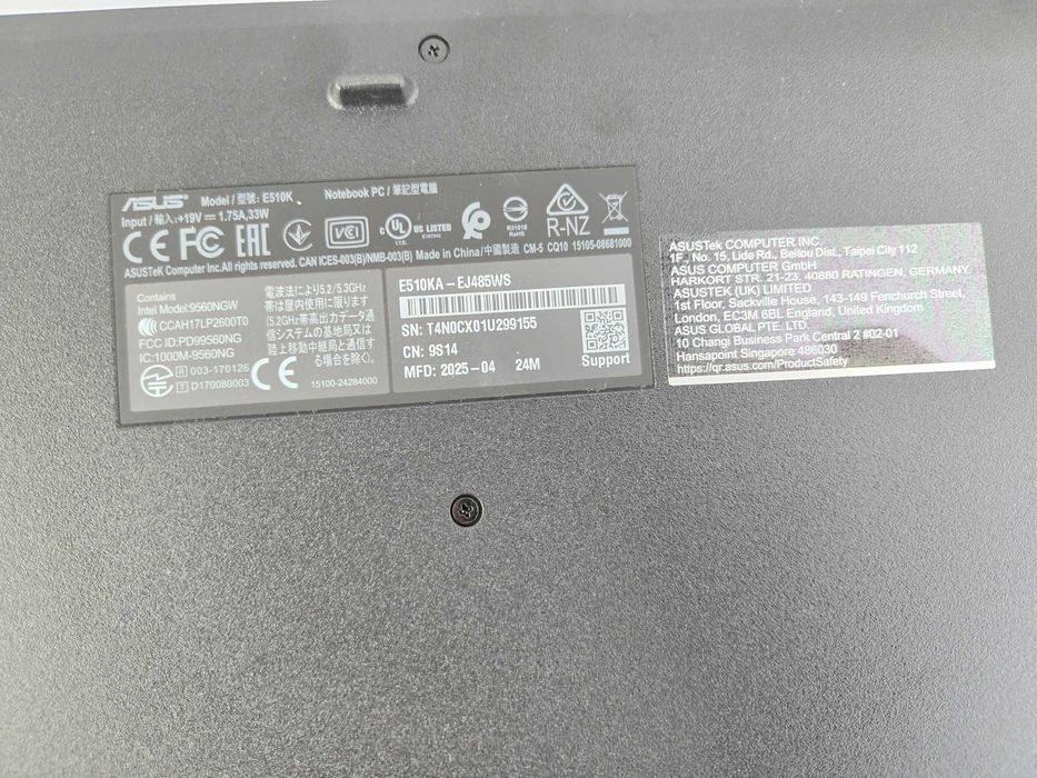 Laptop Asus E510 Celeron/4GB ram