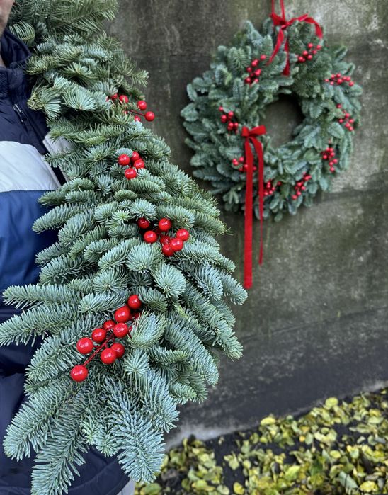 Girlanda swiąteczna z żywego Nobilisu 120 cm