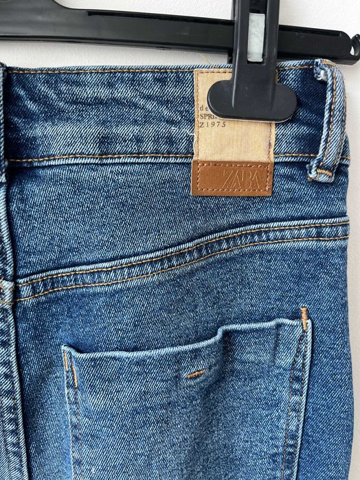 ZARA Jeansy z wysokim stanem prostymi nogawkami Rozmiar S lato casual