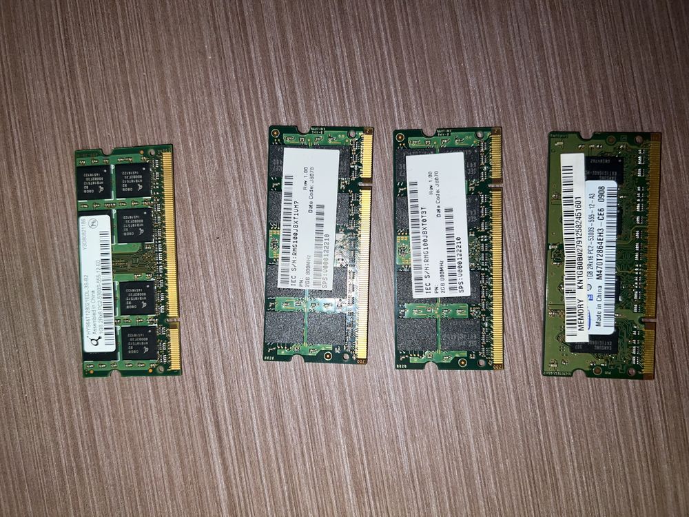 Lote de 4 RAM’s