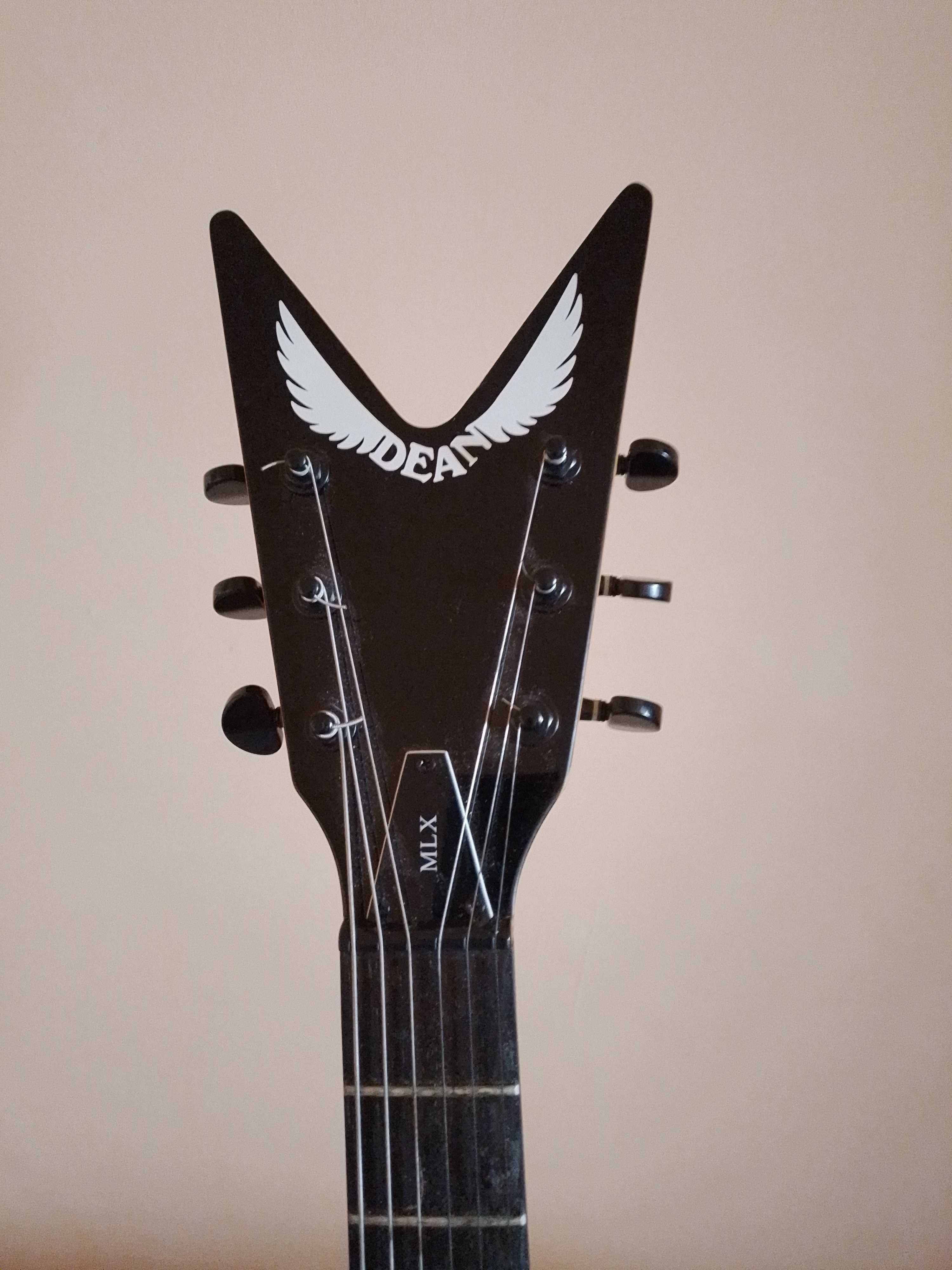 Gitara elektryczna Dean mlx czarna + futerał oraz wzmacniacz JOYO D-15