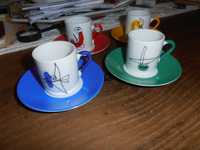 4 chávenas de café pintadas à mão Joan Miró- barcelona
