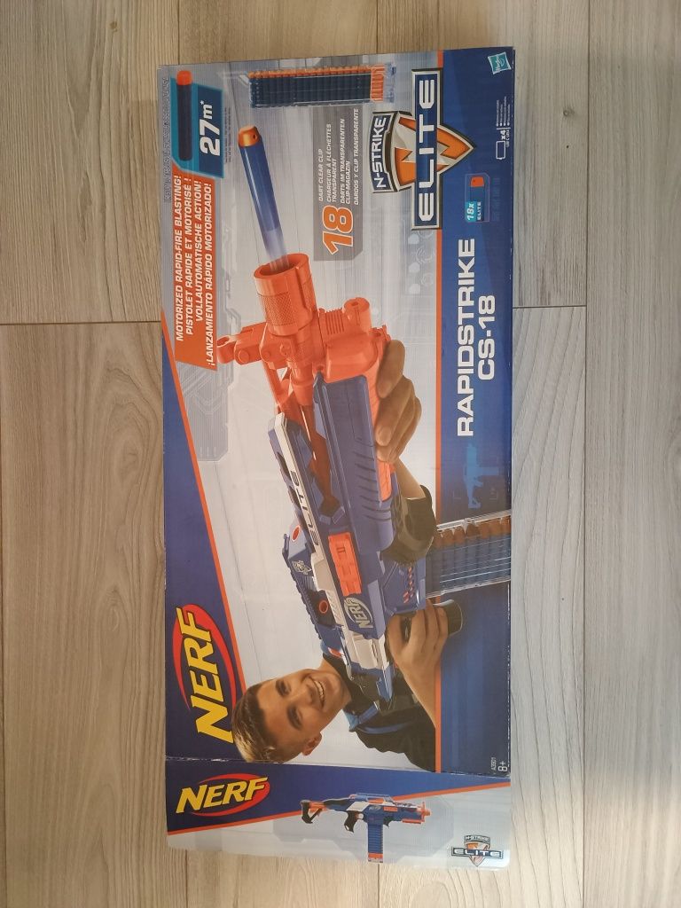 Nerf Elite Rapidstrike CS-18 – zestaw | oryginał | używany