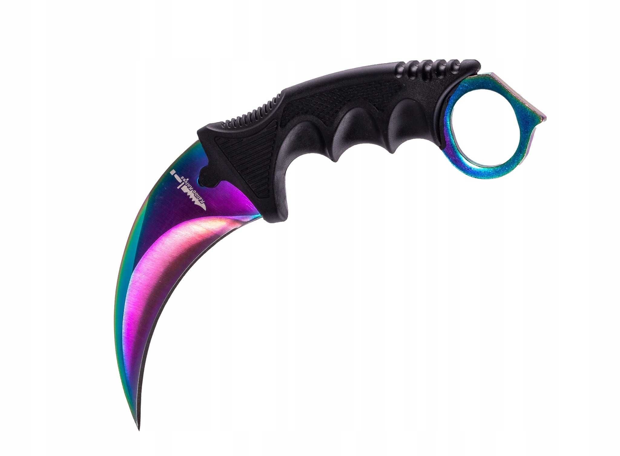 NÓŻ Karambit CS CS-GO Counter Strike RAINBOW Tęczowy KR22