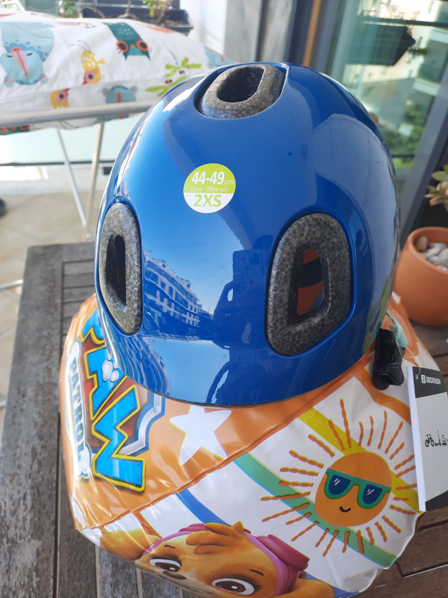 Capacete de bicicleta para menino 44-48 cm Decathlon
