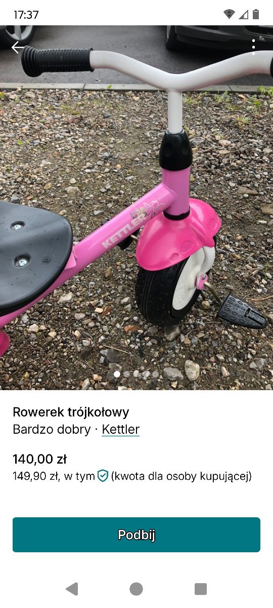 Rowerek trójkołowy