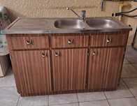Conjunto de armários de cozinha + Exaustor + Fogão em optimo estado