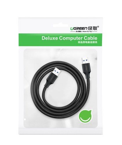 Ugreen kabel przewód USB 2.0 (męski) - USB 2.0 (męski) 1 m czarny