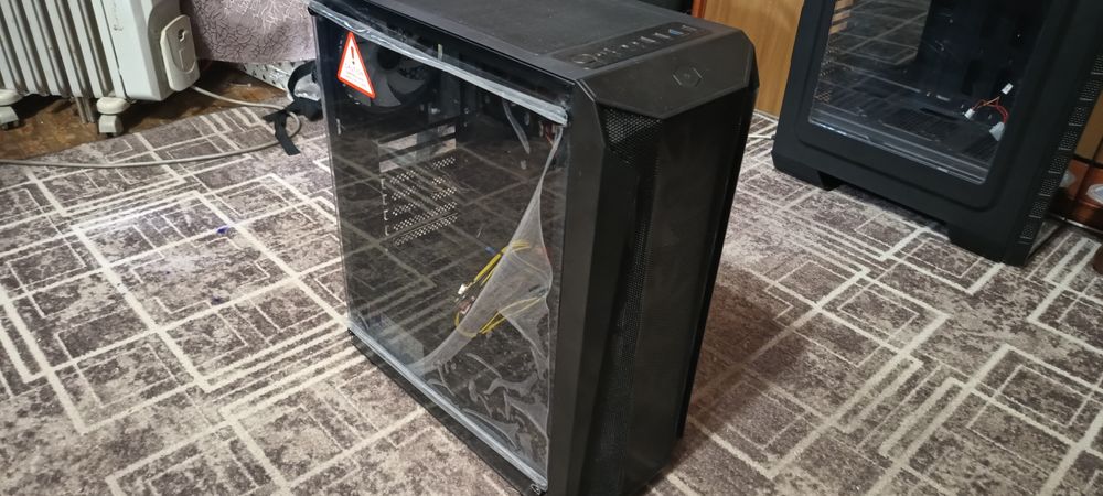 500W!Корпус Qube 4 вентилятора с блоком питания