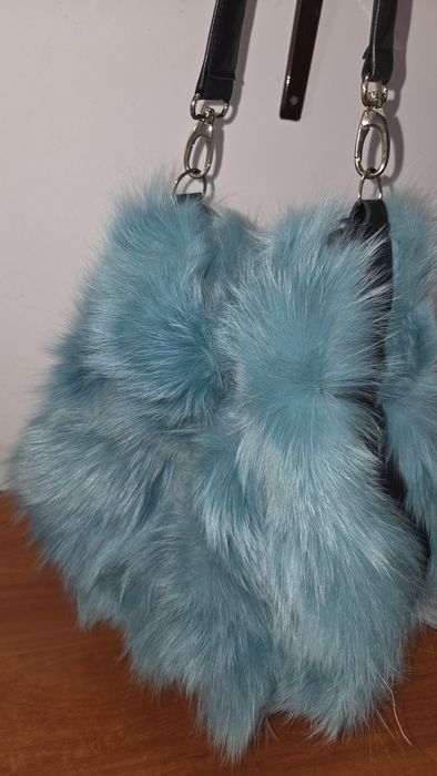 Torebka włoska Flo Clo futro królik