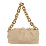 Bottega veneta chain pouch beige