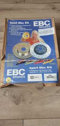 Nowe sportowe komplet Tarcze hamulcowe EBC GD 560 Civic 5 V  2 sztuki