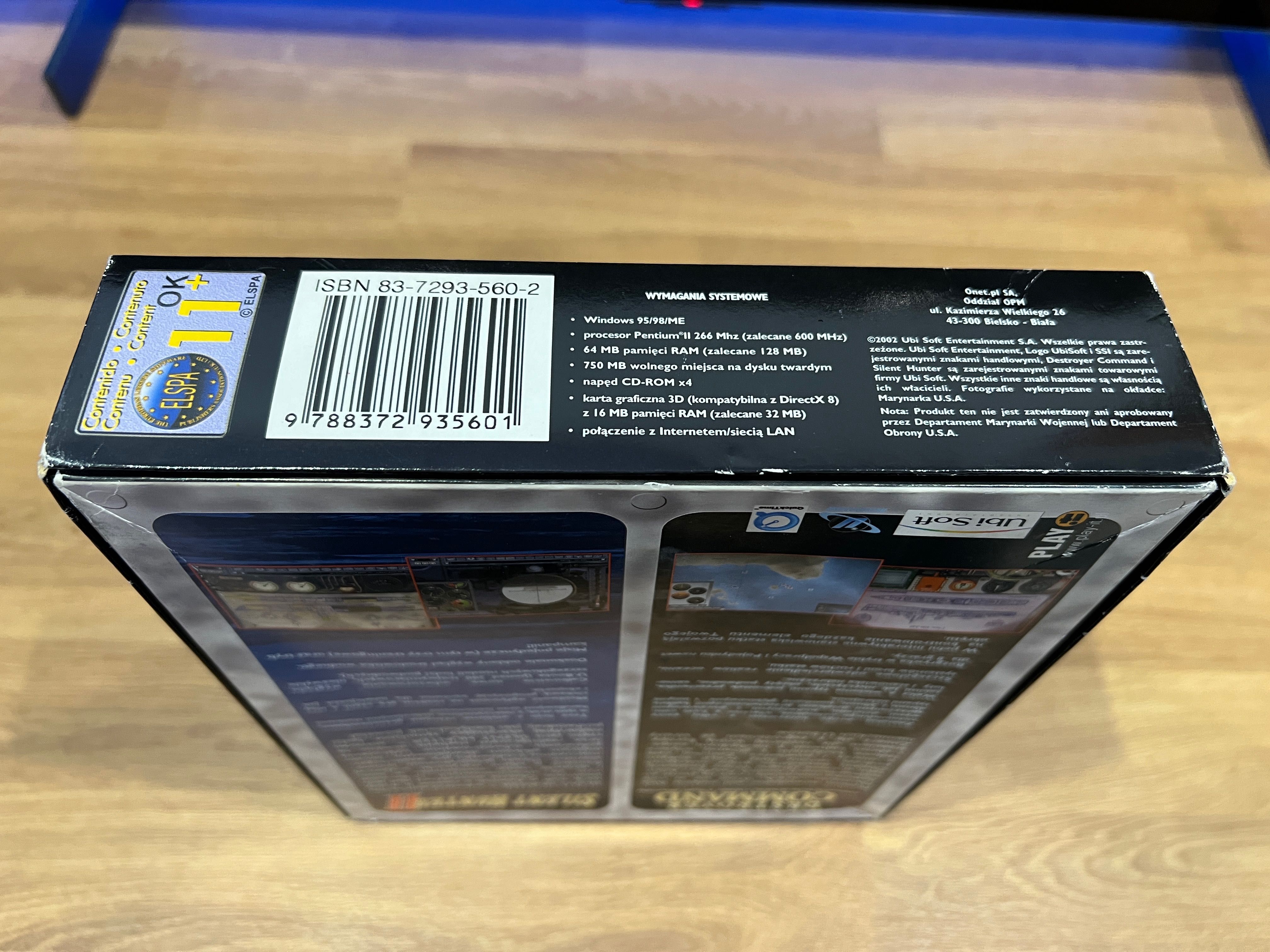 Destroyer Command / Silent Hunter II (PC PL 2002) BIG BOX komplet