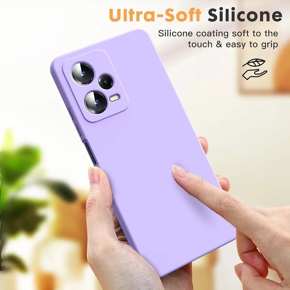 Etui + szkło Redmi Note 12 5G fioletowe, jakościowe, pełna ochrona