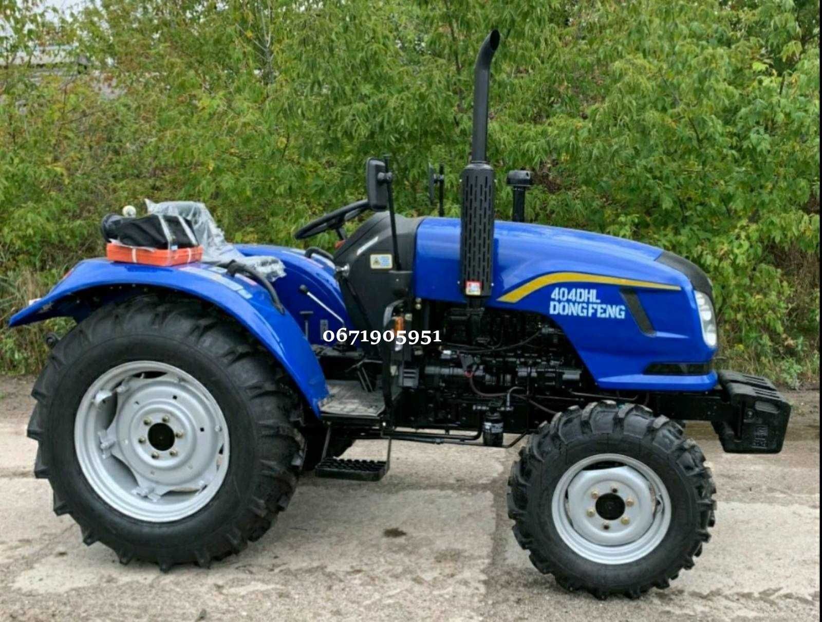 Мінітрактор Dongfeng DF-404 DHL Донфенг ГУР 2-диск зчепл Ведучий перед