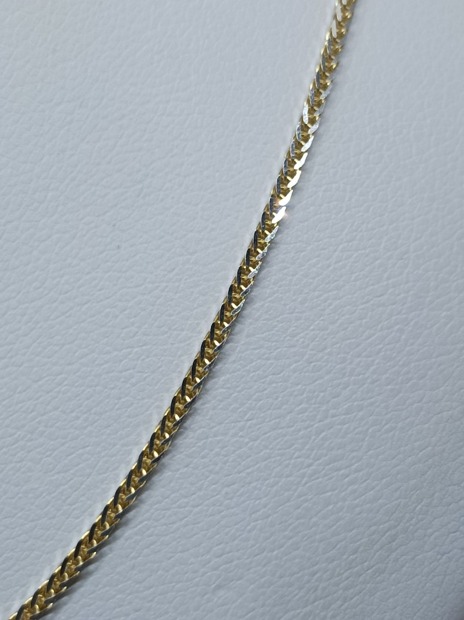 Złoty łańcuszek splot snake złoto 585 długość 55cm