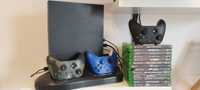 Xbox One X / 3 Kontrolery  / Kinect z adapterem / GRY