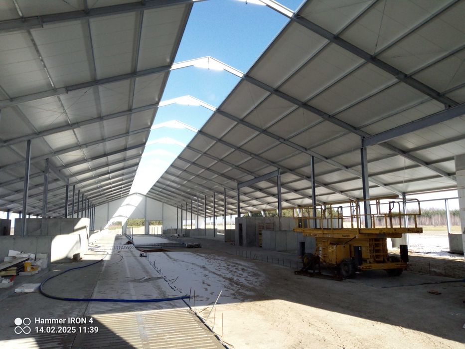 Konstrukcja stalowa hala wiata magazyn obora