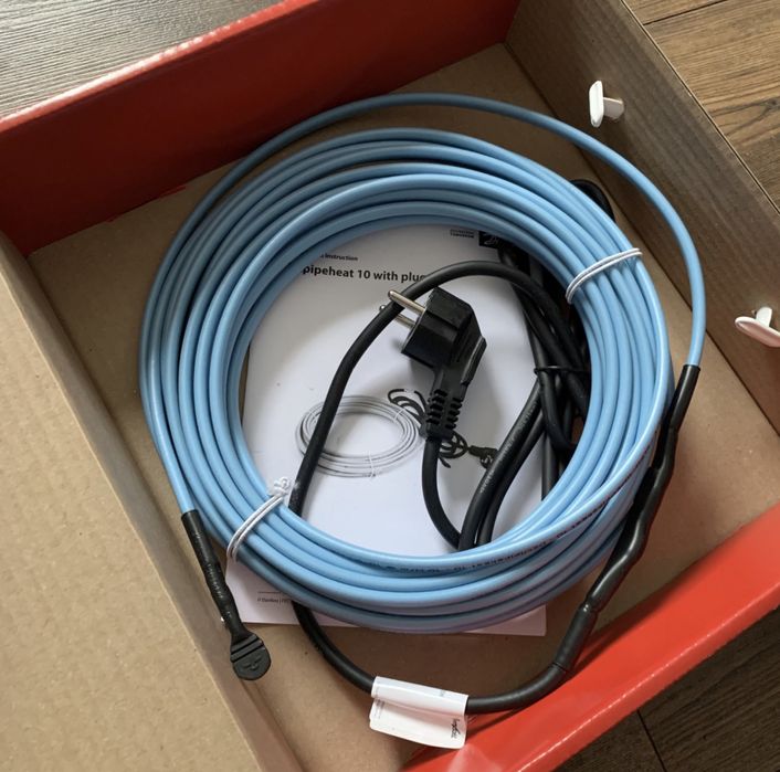 Нагревательный кабель, обогрев труб 230 В 100 Вт 6 м Danfoss