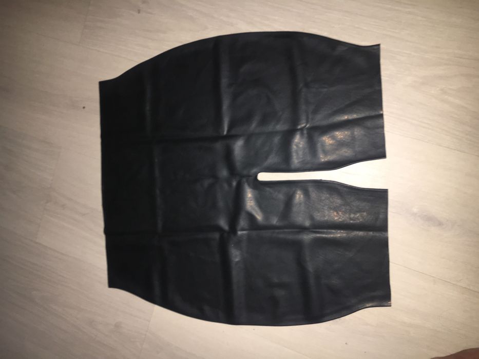 910/ Szorty L spodenki męskie latex lateks 0,4 mm czarne bez zamka