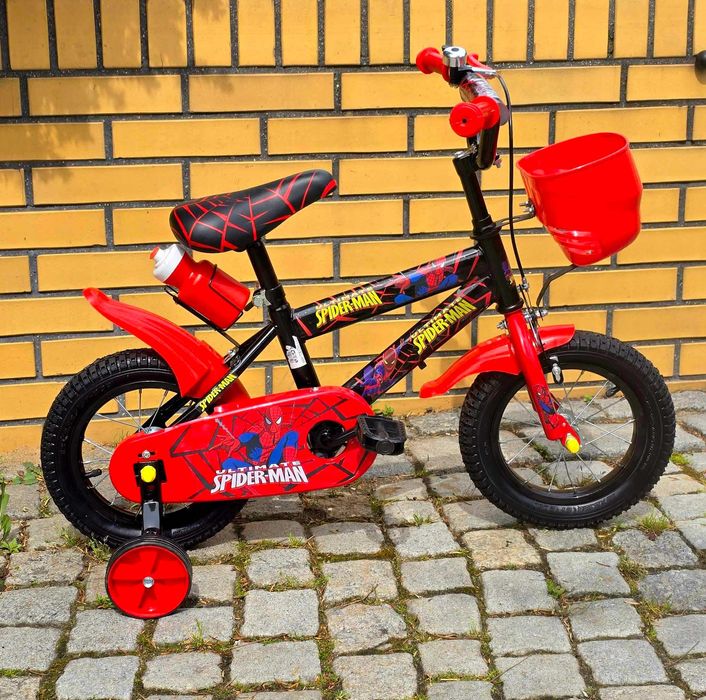Promocja 299  zł   Rower 12 cali czerwony Spiderman