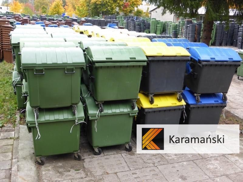 240 L cena już z dostawą, używane  pojemniki na odpady komunalne