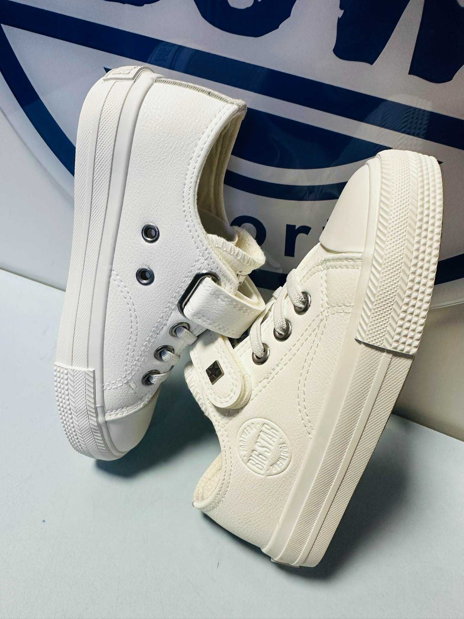 Big Star trampki dziecięce białe eko skóra 31  - 35    EE374035