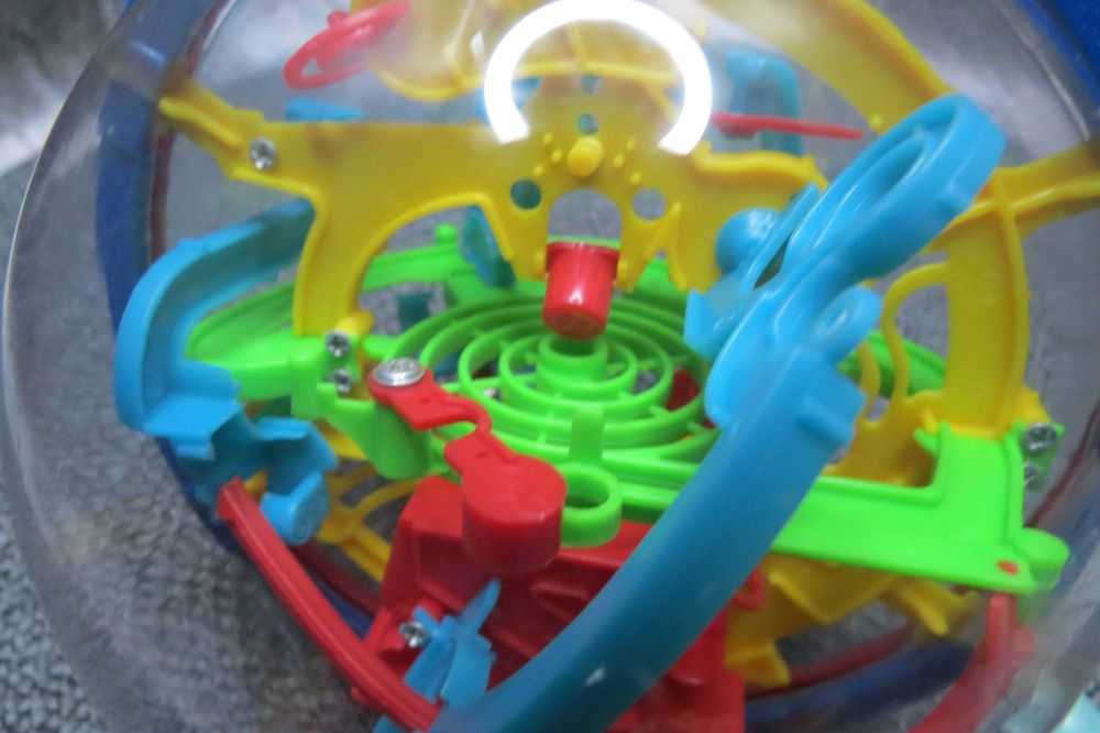 Игра мяч-лабиринт 13 см - Shantou 100 ходов