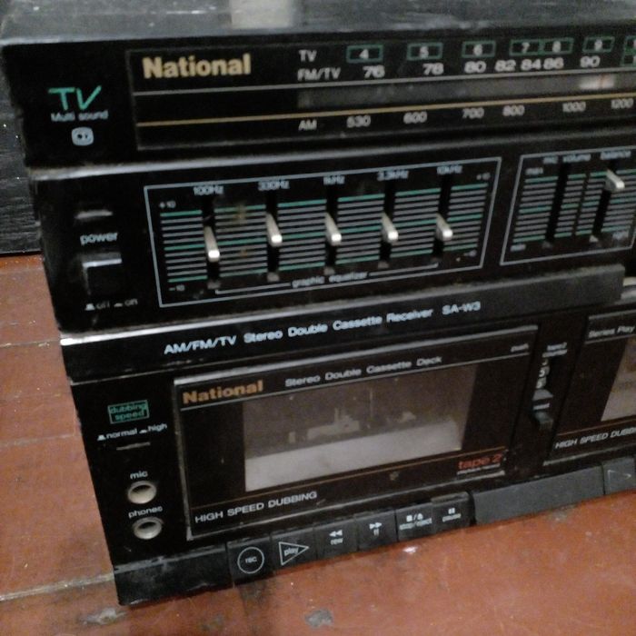 Кассетный ресивер NATIONAL  SA-W3 редкий под реставрацию