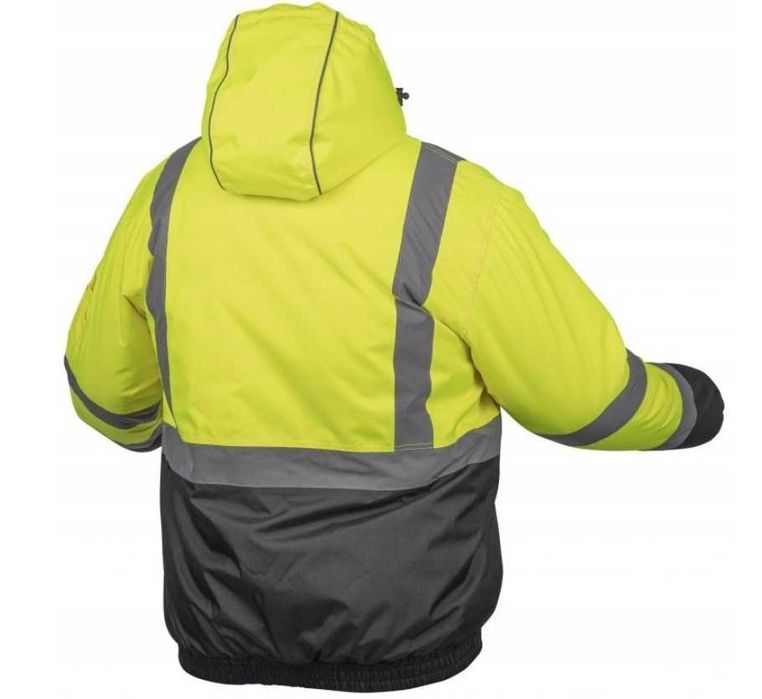 OCIEPLANA kurtka robocza męska zimowa ODBLASKOWA WODOODPORNA