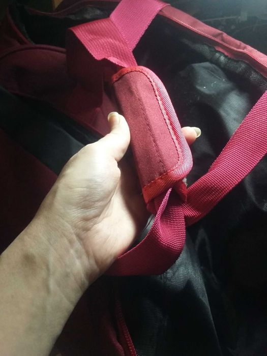 Сумка дорожня велика кольору бордовий