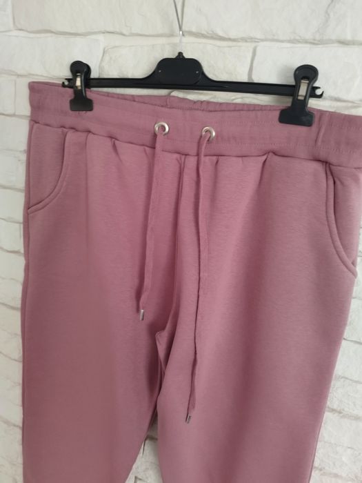 Zentex ciepłe spodnie dresowe plus size xxxl 50 52