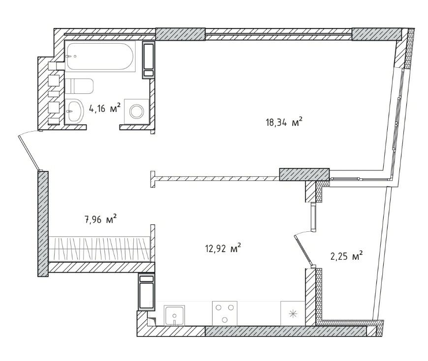 ЖК "Krona Park 2" продаж однокімнатної квартири.