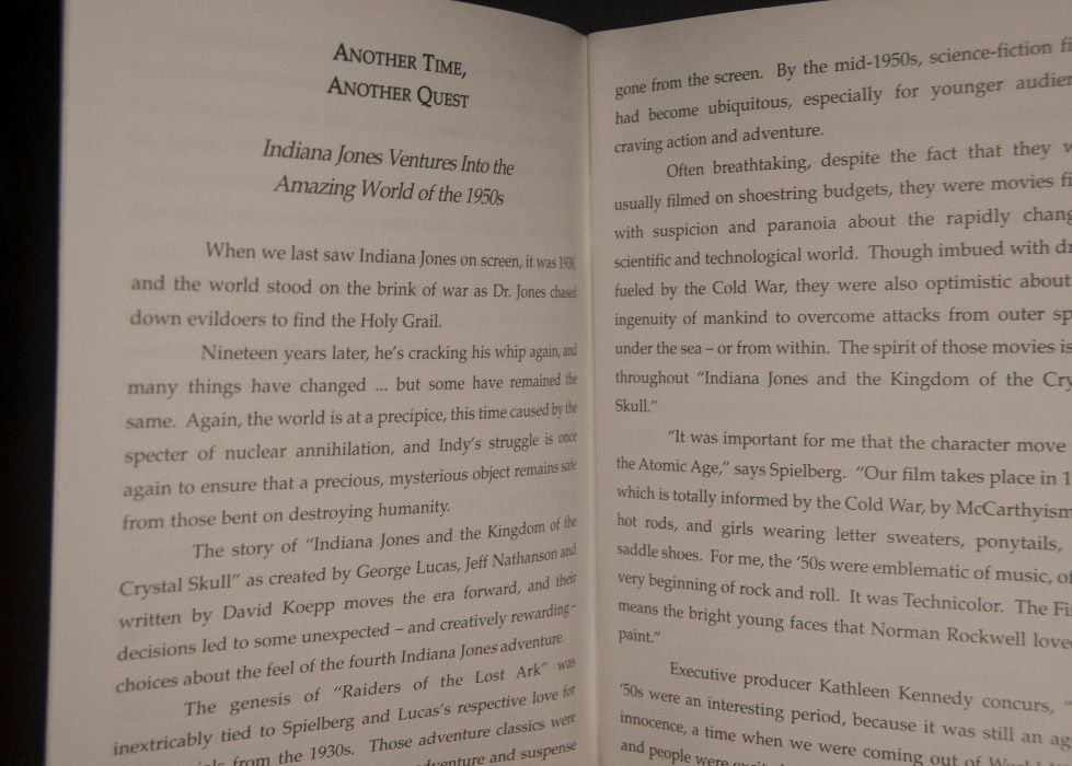 Indiana Jones e o Reino da Caveira de Cristal - Press Kit