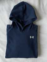 UNDER ARMOUR Bluza dresowa kangurek granat rozm XL dziecięcy (S/M)