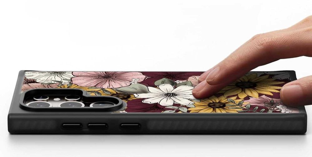 Etui Bouvardia do Samsung Galaxy S24 Ultra z motywem słonecznika