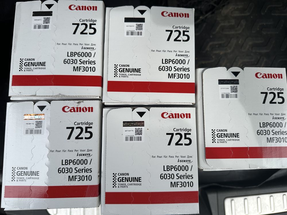 Картридж Canon 725 (аналог HP CE285A) оригінальний з голограмою