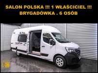 Renault MASTER BRYGADÓWKA 6 OSÓB  L4H3 + BRYGADÓWKA + 6 osób + EXTRA MAXI + Salon POLSKA + 1 Właściciel